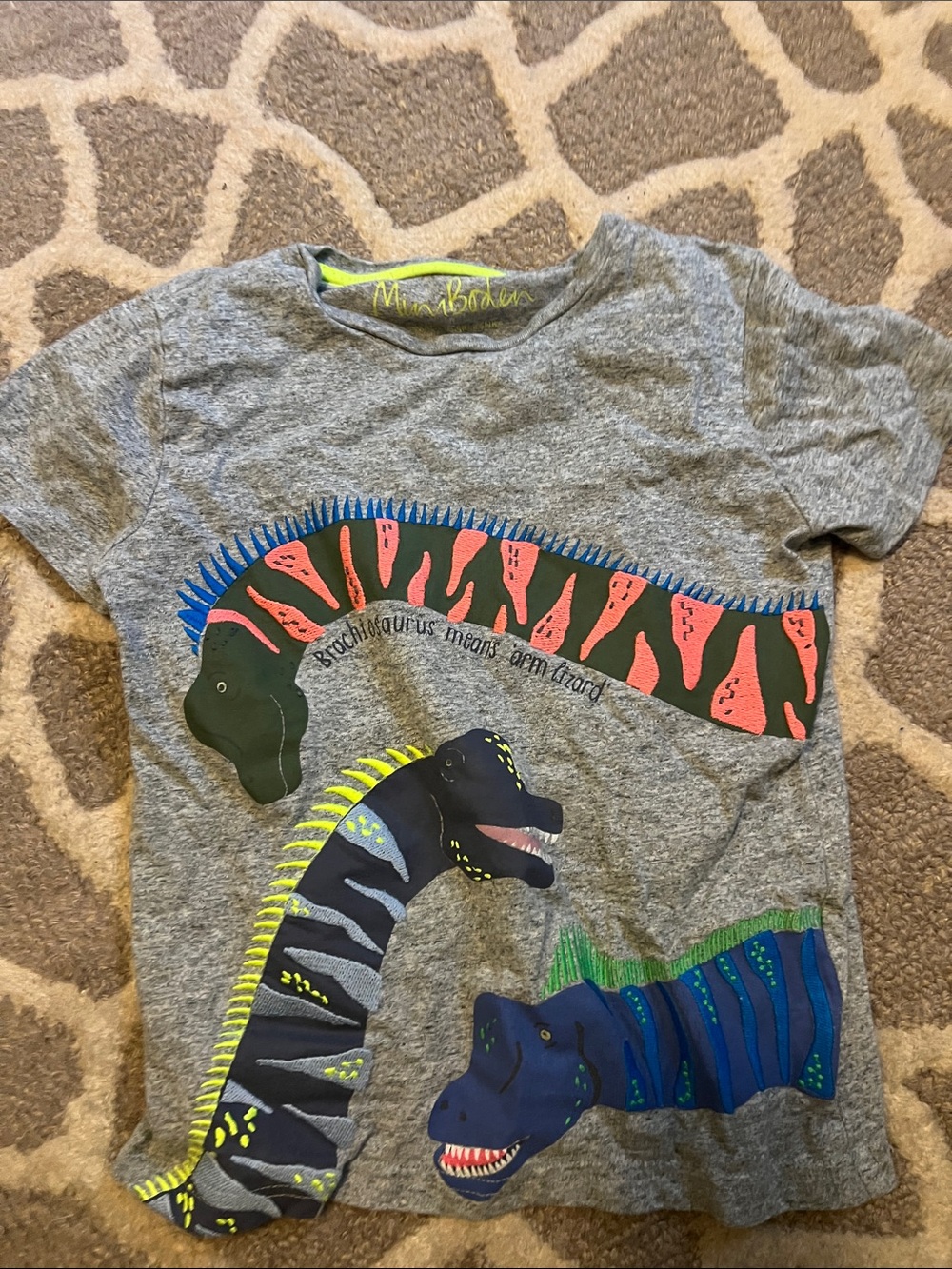 Size 8 mini Boden Dino t